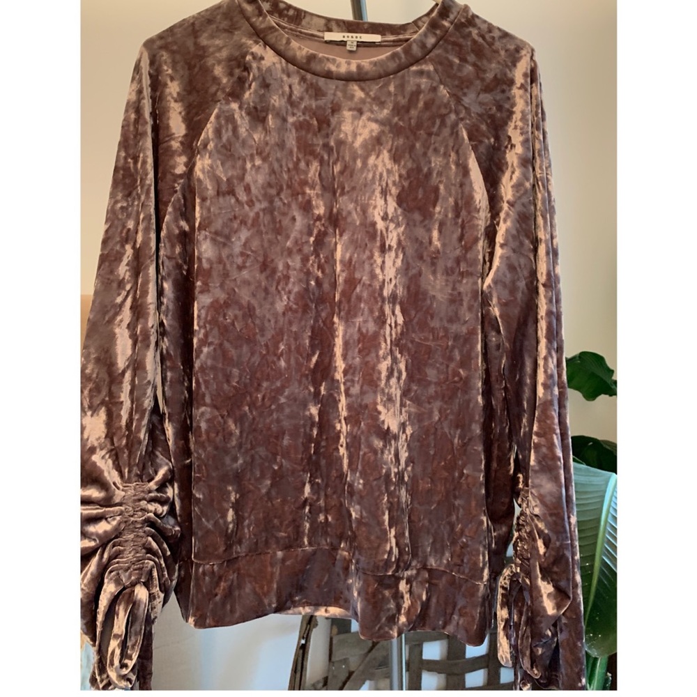Purple velvet funky top